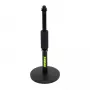 Desktop-Mikrofonständer Shure SH-DESKTOP1, runde Metallbasis, 3/8-Zoll-Gewinde, Höhe 26,7–40,6 cm, schwarz