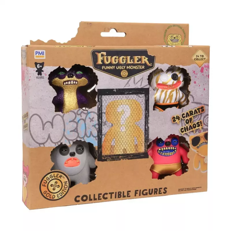Action-Figuren p.m.i kids world FUGGLER S3 Gold Edition 5er-Pack Deluxe-Box (Sortiment)