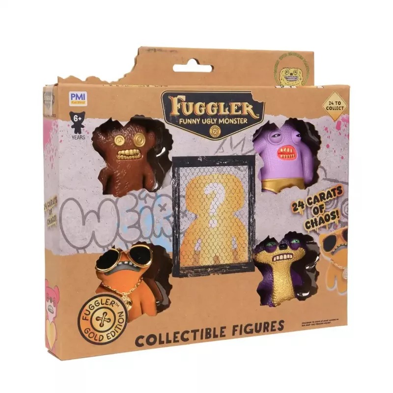 Action-Figuren p.m.i kids world FUGGLER S3 Gold Edition 5er-Pack Deluxe-Box (Sortiment)