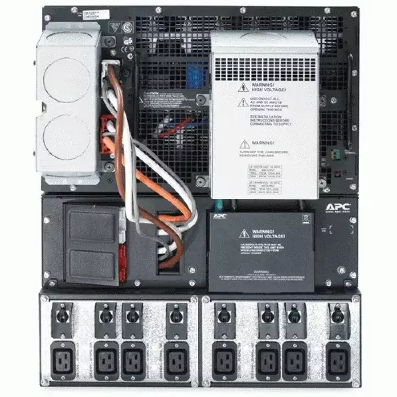 APC Smart-UPS RT 15 kVA, 230/400 V, LCD, Rackmount, 12U, 2x IEC Jumper & 8x IEC 60320 C19-Ausgänge
