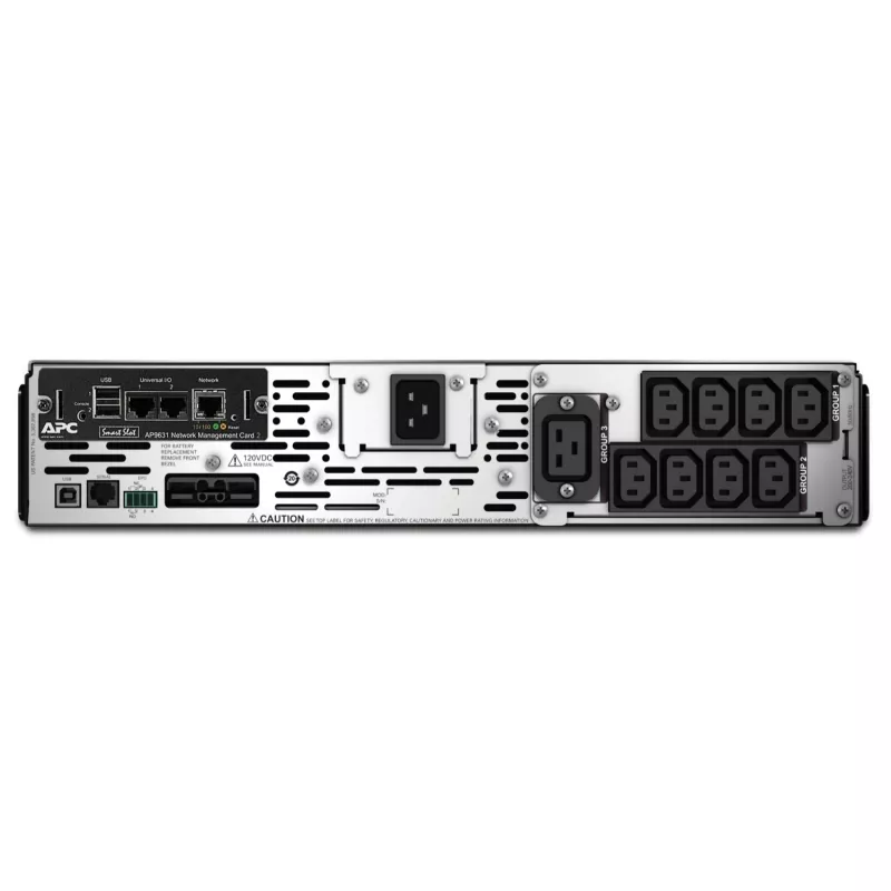 APC Smart-UPS X SMX2200R2HVNC - 2200VA, 8x C13, 1x C19-Ausgang, USB, erweiterbare Überbrückungszeit, NMC