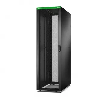 APC Easy Rack, 42U, Schwarz, mit Dach, Rollen, Füßen, 4 Halterungen und Seitenwänden, ohne Boden, 1991H x 600W x 800T mm
