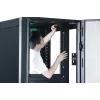 APC Easy Rack, 42U, Schwarz, mit Dach, Rollen, Füßen, 4 Halterungen und Seitenwänden, ohne Boden, 1991H x 600W x 800T mm