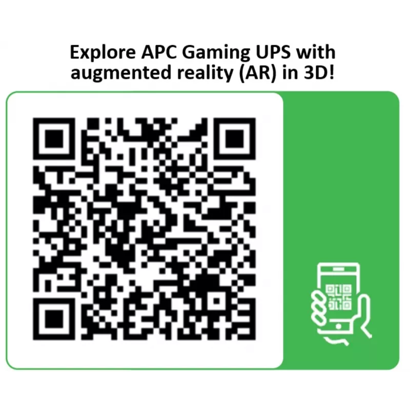 APC Back-UPS Pro for Gaming, 2200VA/1320W, Tower, 230V, 2x UK und 2x IEC C13 Ausgänge, RGB Lichter, Reiner Sinus, Midnight (Schwarz)