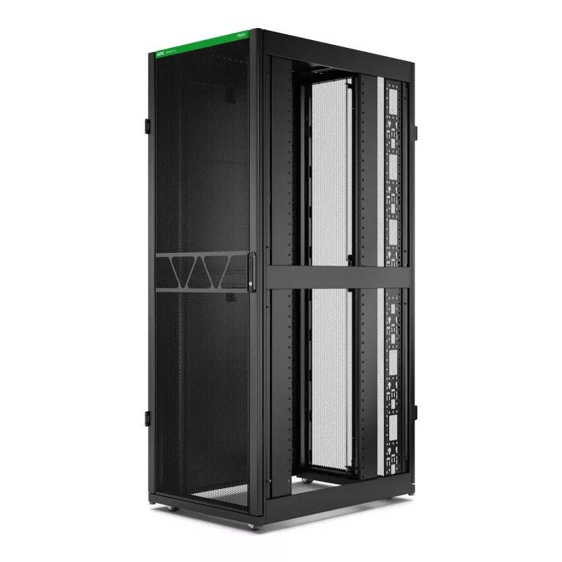 APC NetShelter SX Server Rack Gen 2, 45U, 2124H x 750W x 1070D mm, mit Seitenwänden, Schwarz