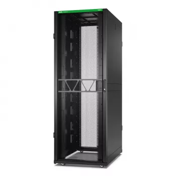 APC NetShelter SX Server Rack Gen 2, 45HE, 2124H x 750B x 1200T mm, mit Seitenwänden, Schwarz