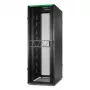 APC NetShelter SX Server Rack Gen 2, 45HE, 2124H x 750B x 1200T mm, mit Seitenwänden, Schwarz