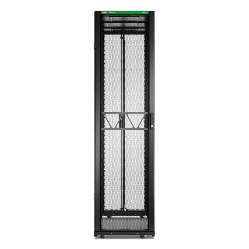 APC NetShelter SX Server-Rack Gen 2, 48HE, 2258H x 600B x 1200T mm, mit Seitenwänden, Schwarz