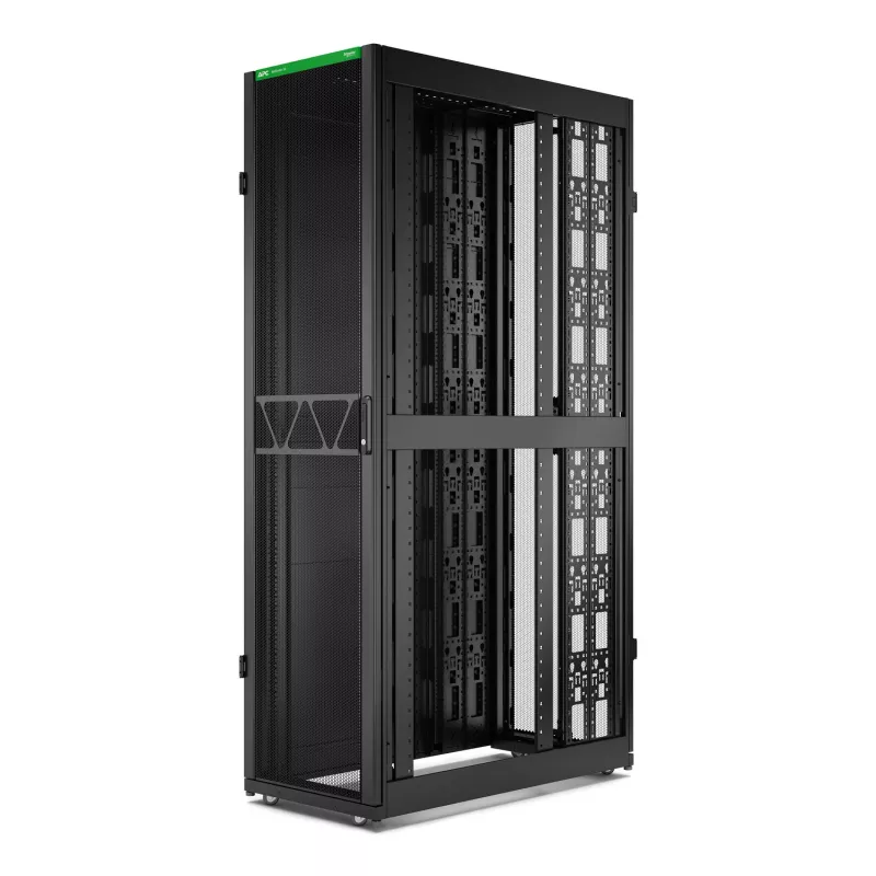 APC NetShelter SX Server-Rack Gen 2, 48HE, 2258H x 600B x 1200T mm, mit Seitenwänden, Schwarz