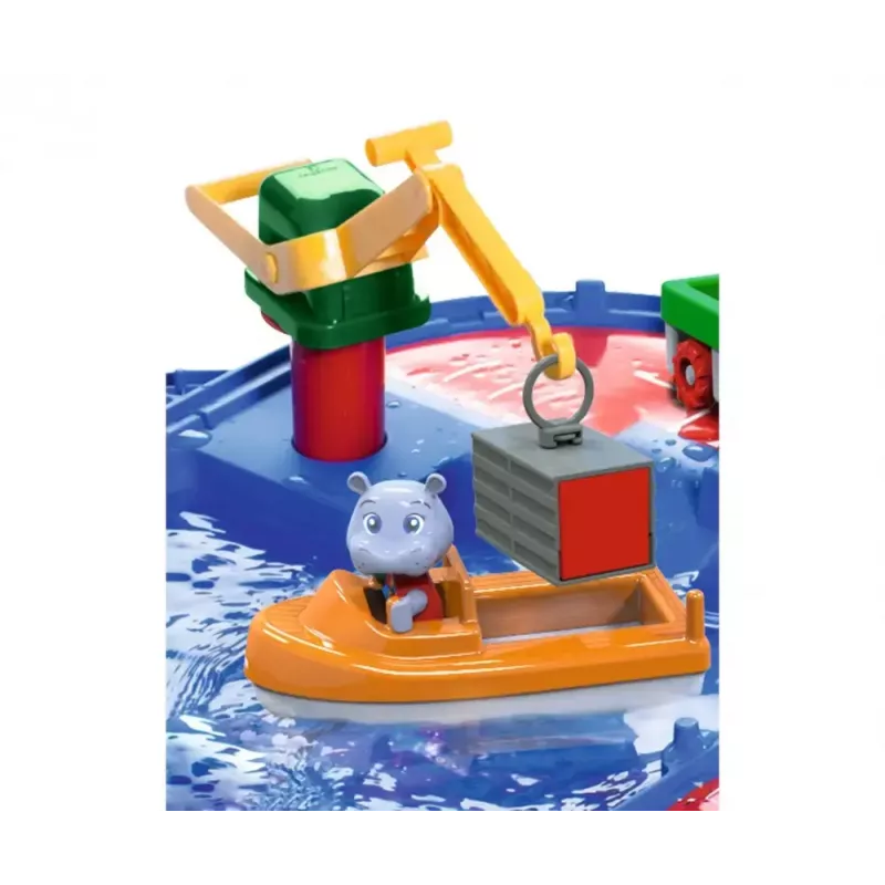 Wasserkanal-Spielset BIG Aquaplay MegaLockBox für Kinder von 3–7 Jahren, mehrfarbig mit blauen Komponenten