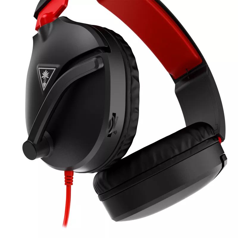 Over-Ear Stereo-Gaming-Headset Turtle Recon 70 — schwarz, kabelgebundenes Stereo, Bedienelemente an einer Ohrmuschel