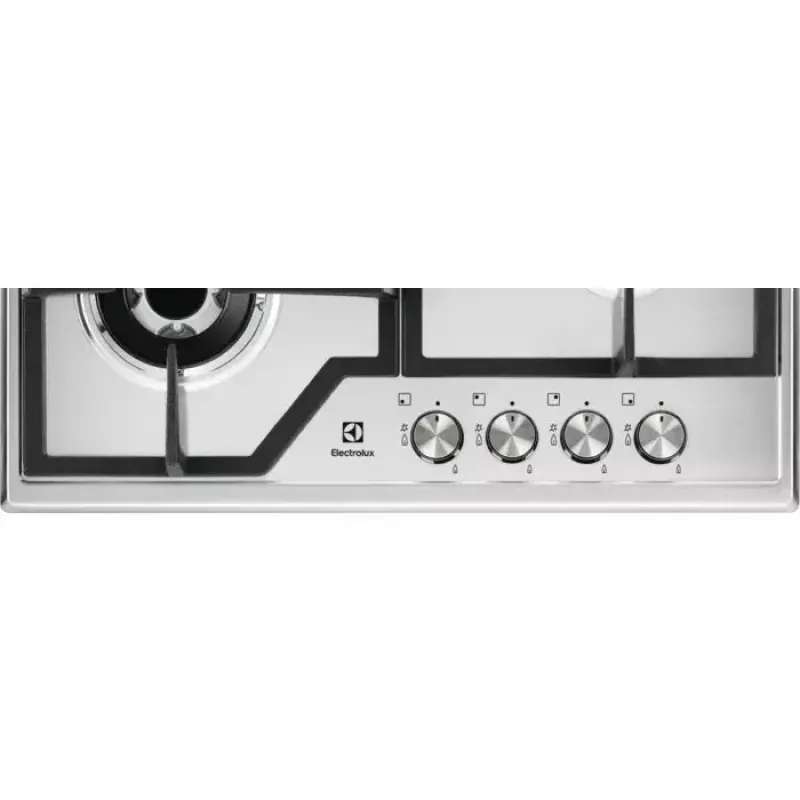 Gas-Kochfeld CGS6436BX WOK, 4 Kochzonen, mechanische Steuerung