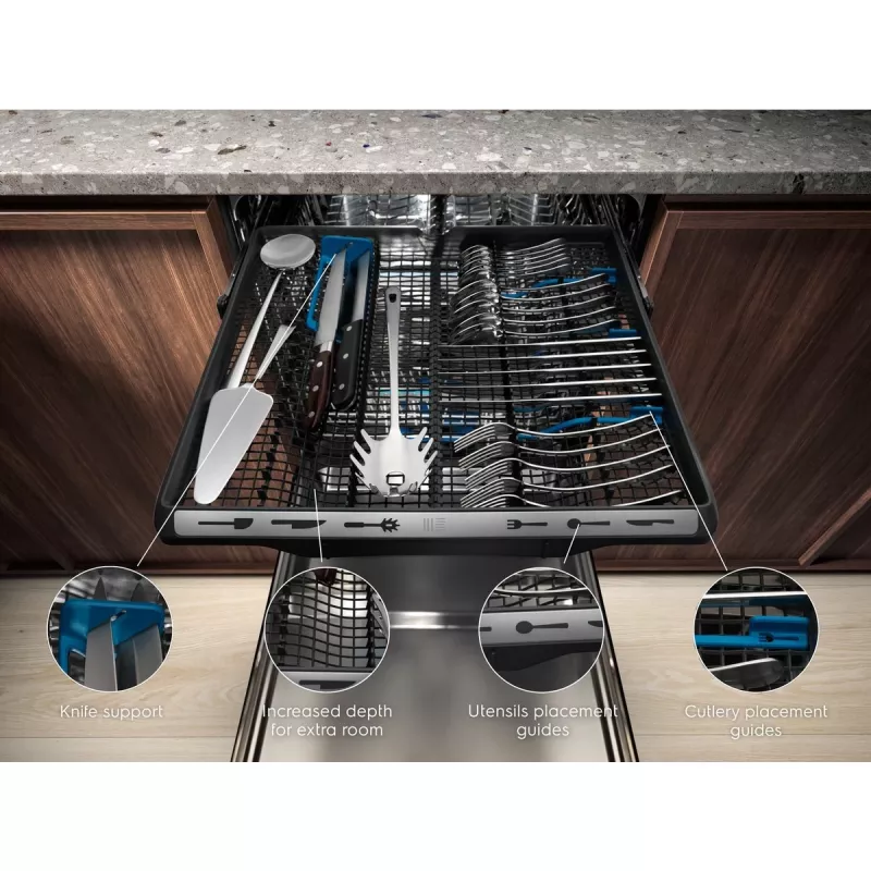 Einbau-Geschirrspüler Electrolux EEM69410W — 15 Maßgedecke, 42 dB, volle Größe 60 cm, AirDry