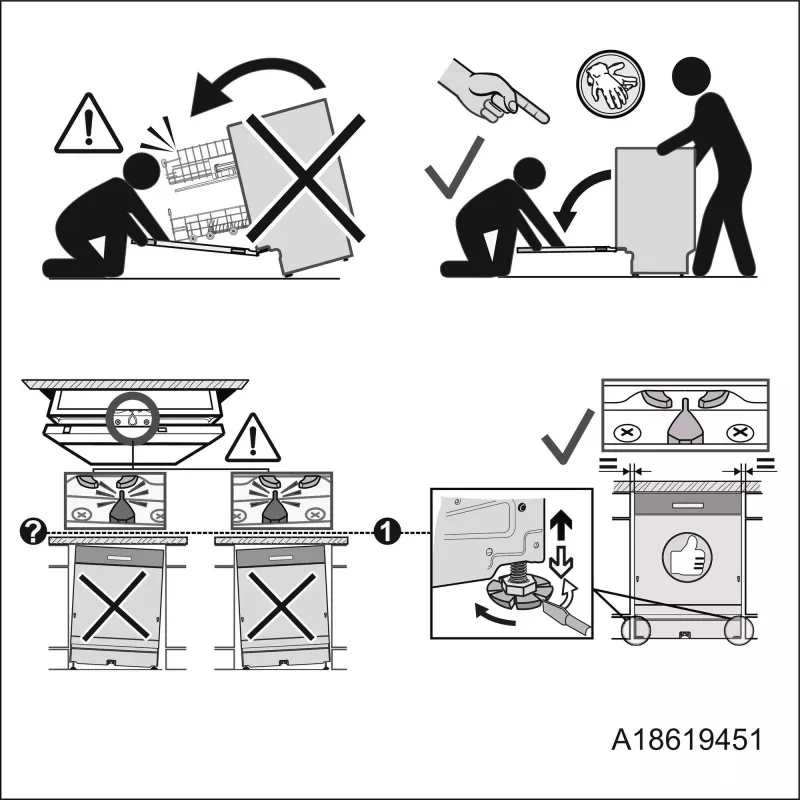 Einbau-Geschirrspüler Electrolux EEM69410W — 15 Maßgedecke, 42 dB, volle Größe 60 cm, AirDry
