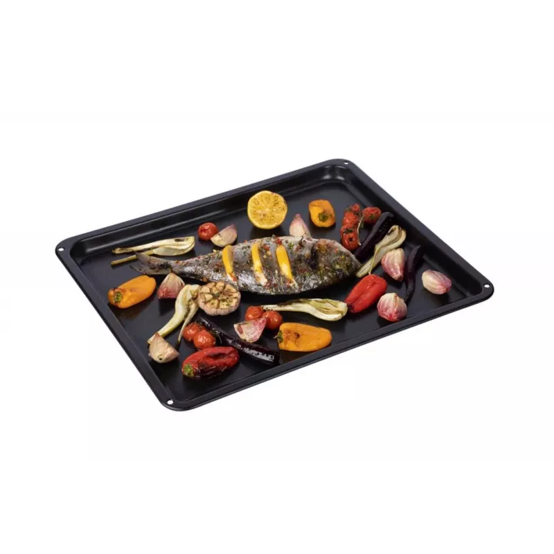 Backblech Electrolux E9OOAF11 — rechteckig 385×465×25 mm, antihaftbeschichtet, Schwarz