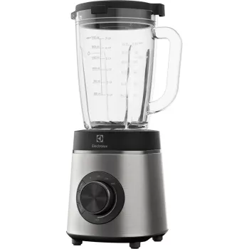 Tischmixer Electrolux E6TB1-6ST — 1,75-L-Schüssel, 1400 W, Drehregler, schwarz/Edelstahl/transparent