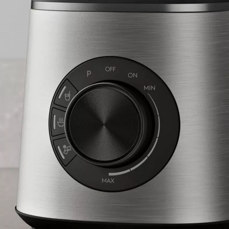 Tischmixer Electrolux E6TB1-6ST — 1,75-L-Schüssel, 1400 W, Drehregler, schwarz/Edelstahl/transparent
