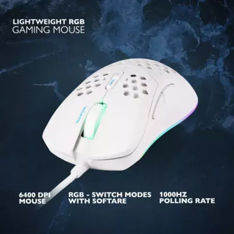 Gaming-Maus Deltaco GAM-108-W USB Typ A