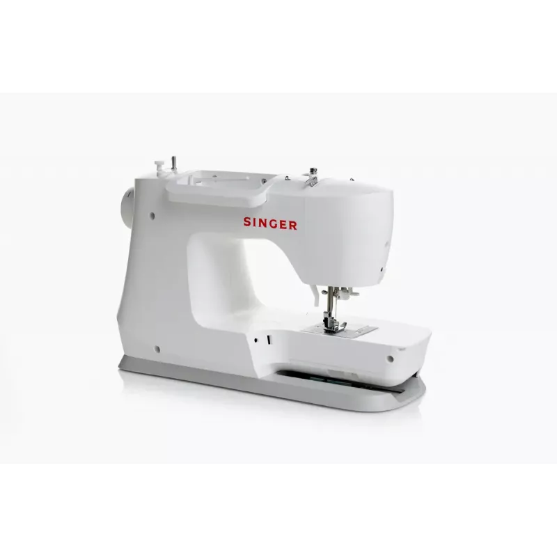 SINGER automatische Nähmaschine C5955 — 417 Stichmuster, 1-Schritt-Knopfloch, 110 W, elektrisch, weiß
