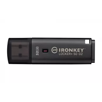 USB-Flash-Laufwerk KINGSTON IronKey Locker Plus 50 G2 32 GB, USB 3.2 Gen 1 Type-A, AES-256, FIPS 197