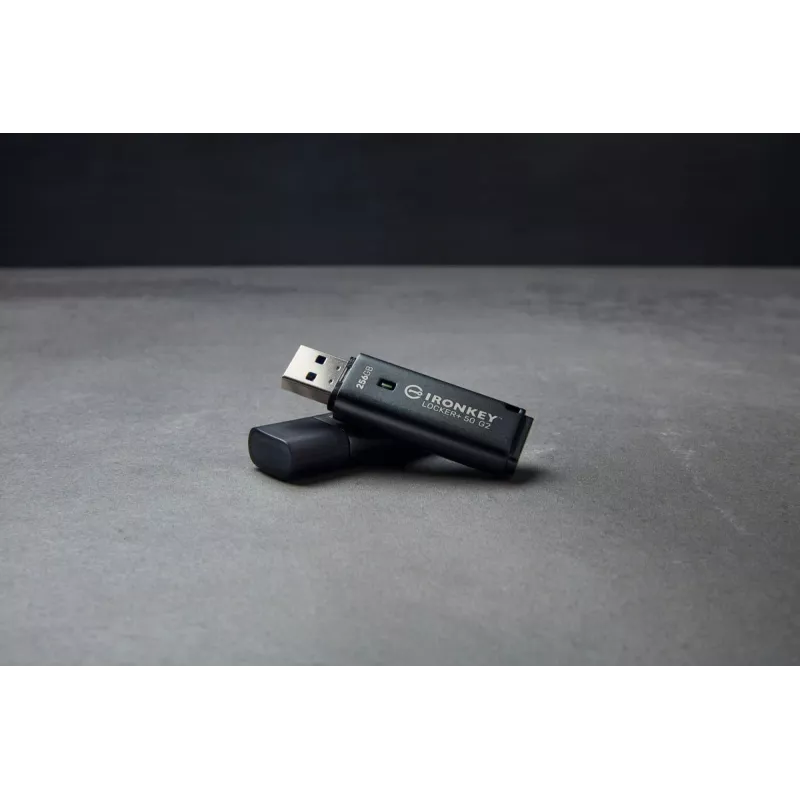 USB Flash Drive KINGSTON IronKey Locker Plus 50 G2 256 GB, USB Typ-A, USB 3.2 Gen 1, AES-256, FIPS 197