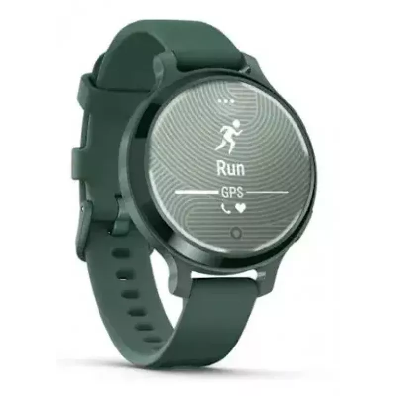 Smartwatch GARMIN Lily 2 Active Grün — 38 mm Aluminiumgehäuse, Silikonarmband, GPS, SpO2, 5 ATM, 9 Tage Akku