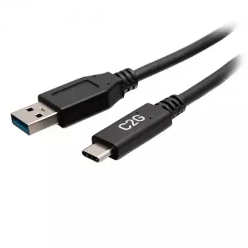 C2G USB-C-Stecker auf USB-A-Stecker Kabel 0,15 m USB 3.2 Gen 1 5 Gbit/s