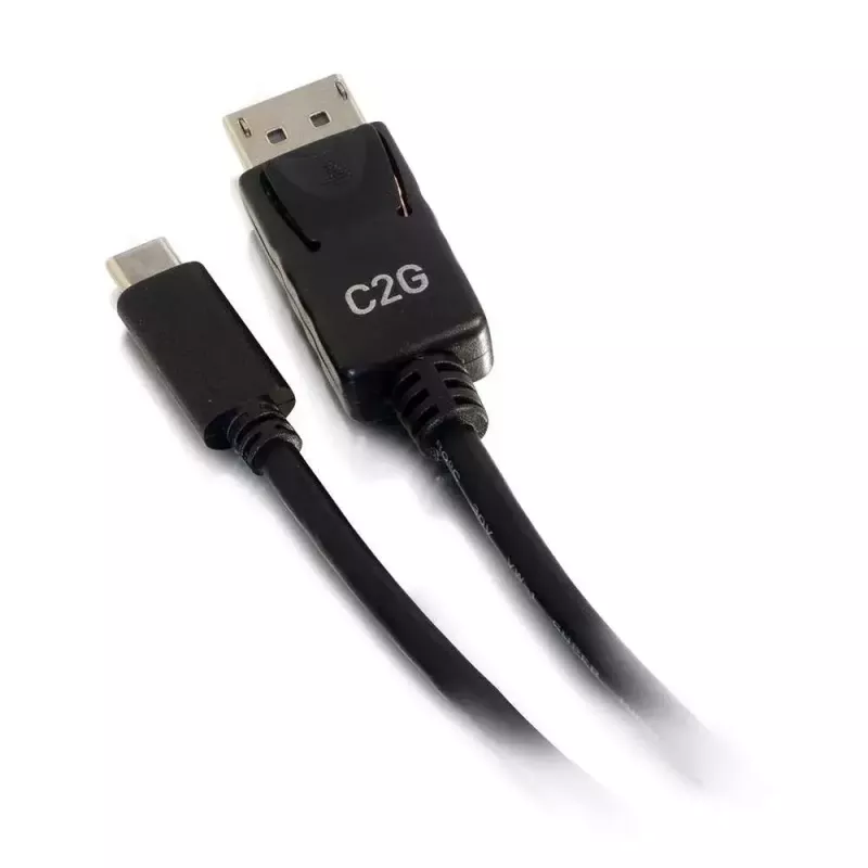 C2G USB-C zu DisplayPort-Adapterkabel 4K 30 Hz 1,8 m Schwarz