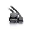 C2G USB-C zu DisplayPort-Adapterkabel 4K 30 Hz 1,8 m Schwarz