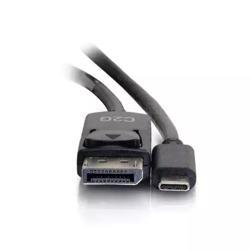 C2G USB-C zu DisplayPort-Adapterkabel 4K 30 Hz 1,8 m Schwarz