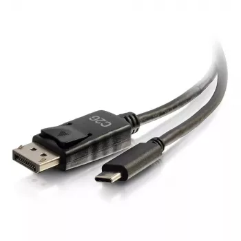 C2G USB-C zu DisplayPort-Adapterkabel 4K 30 Hz 1,8 m Schwarz