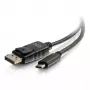 C2G USB-C zu DisplayPort-Adapterkabel 4K 30 Hz 1,8 m Schwarz