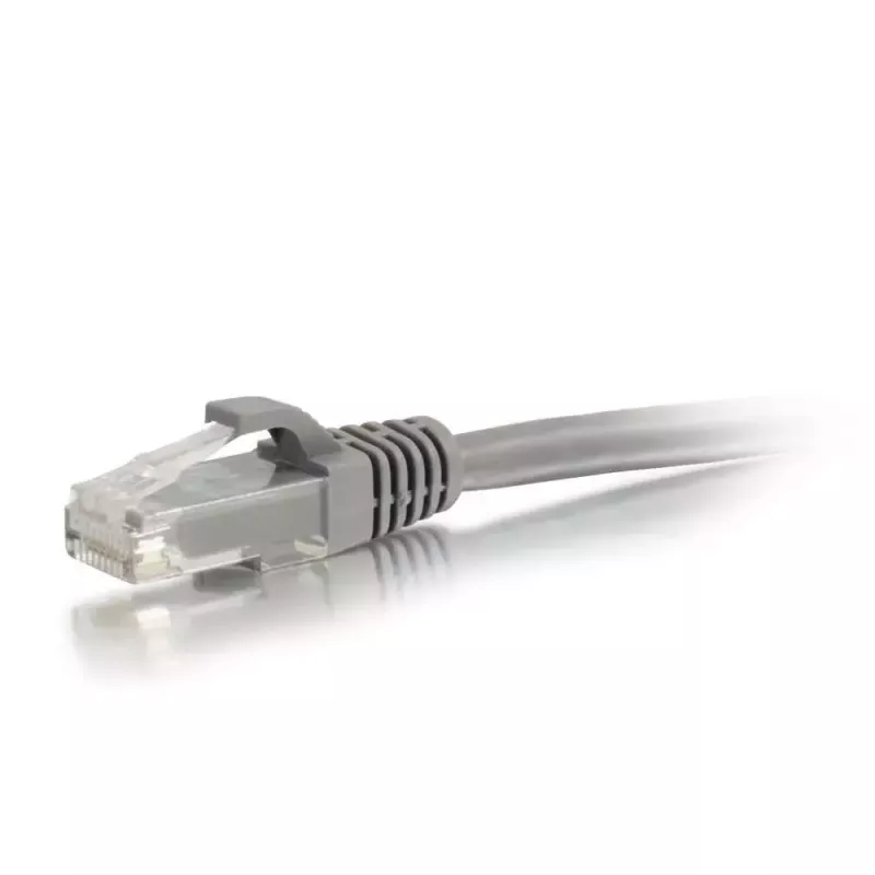 Netzwerk-Patchkabel C2G 0,3 m Cat6 geschützter Stecker ungeschirmt UTP Grau