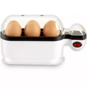 Eierkocher Trisa Eggolino 3 Ei(er) 380 W Schwarz Weiß