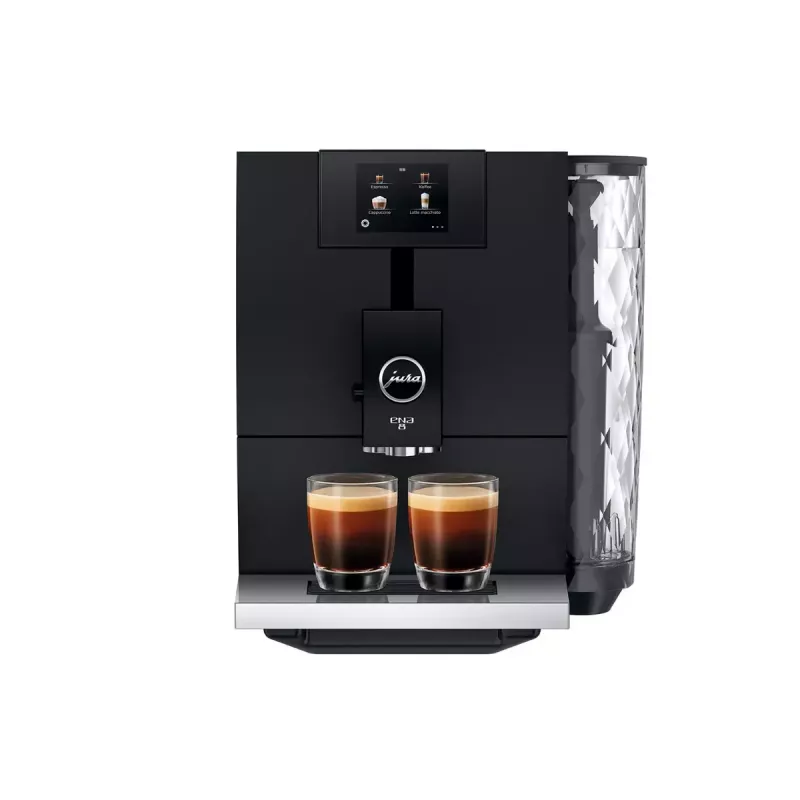 Espressomaschine JURA ENA 8 (EC) — 1,1-Liter-Wassertank, 125 g Bohnen, 15 bar, integriertes Mahlwerk, 10 Tassen