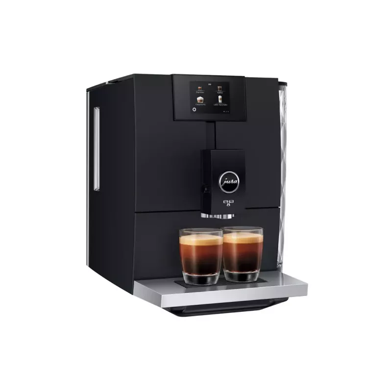 Espressomaschine JURA ENA 8 (EC) — 1,1-Liter-Wassertank, 125 g Bohnen, 15 bar, integriertes Mahlwerk, 10 Tassen