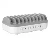 Manhattan 10-Port USB-C-Ladestation, USB-C Ausgang: 10x 20 W, max. 200 W, Netzstrom AC (inkl. US/EU/UK-Adapter)