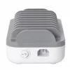 Manhattan 10-Port USB-C-Ladestation, USB-C Ausgang: 10x 20 W, max. 200 W, Netzstrom AC (inkl. US/EU/UK-Adapter)