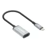 Manhattan USB-C-auf-HDMI-Kabel, 4K@60Hz, 5 Gbit/s (USB 3.2 Gen1 alias USB 3.0), 15 cm, Schwarz, Stecker auf Buchse, Drei Jahre Garantie