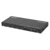 Manhattan 4K 4-Port HDMI Multiviewer Switch, Switch mit vier Eingängen auf einem Display, 4K@30Hz, mehrere Anzeigeoptionen einschließlich Bild-in-Bild und Dual-/Quad-Screen, Tasten- oder Fernbedienung, 3,5-mm- und Toslink-Audio, Schwarz, 3 Jahre Garantie