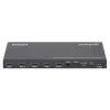 Manhattan 4K 4-Port HDMI Multiviewer Switch, Switch mit vier Eingängen auf einem Display, 4K@30Hz, mehrere Anzeigeoptionen einschließlich Bild-in-Bild und Dual-/Quad-Screen, Tasten- oder Fernbedienung, 3,5-mm- und Toslink-Audio, Schwarz, 3 Jahre Garantie
