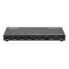 Manhattan 4K 4-Port HDMI Multiviewer Switch, Switch mit vier Eingängen auf einem Display, 4K@30Hz, mehrere Anzeigeoptionen einschließlich Bild-in-Bild und Dual-/Quad-Screen, Tasten- oder Fernbedienung, 3,5-mm- und Toslink-Audio, Schwarz, 3 Jahre Garantie
