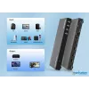 Manhattan 4K 4-Port HDMI Multiviewer Switch, Switch mit vier Eingängen auf einem Display, 4K@30Hz, mehrere Anzeigeoptionen einschließlich Bild-in-Bild und Dual-/Quad-Screen, Tasten- oder Fernbedienung, 3,5-mm- und Toslink-Audio, Schwarz, 3 Jahre Garantie
