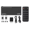 Manhattan 4K 4-Port HDMI Multiviewer Switch, Switch mit vier Eingängen auf einem Display, 4K@30Hz, mehrere Anzeigeoptionen einschließlich Bild-in-Bild und Dual-/Quad-Screen, Tasten- oder Fernbedienung, 3,5-mm- und Toslink-Audio, Schwarz, 3 Jahre Garantie