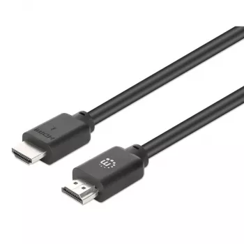 Manhattan HDMI 4K@60Hz Kabel mit Ethernet, 10 m, geeignet für ALLE 4K- und 1080p/HD-Anwendungen – jetzt aufrüsten oder für später bereithalten, Stecker zu Stecker, Schwarz, Ultra HD 4K x 2K, lebenslange Garantie, Premium High Speed