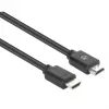 Manhattan HDMI 4K@60Hz Kabel mit Ethernet, 10 m, geeignet für ALLE 4K- und 1080p/HD-Anwendungen – jetzt aufrüsten oder für später bereithalten, Stecker zu Stecker, Schwarz, Ultra HD 4K x 2K, lebenslange Garantie, Premium High Speed
