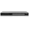Intellinet 24-Port Gigabit Ethernet PoE+ Switch mit 2 SFP Ports IEEE 802.3at/af (PoE+/PoE) konform, PoE-Leistungsbudget von 370 W, zwei 1G SFP offene Steckplätze, 19 Zoll Rackmount