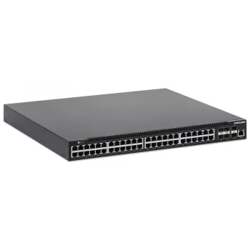Intellinet 54-Port L3 Fully Managed PoE+ Switch mit 48 Gigabit Ethernet Ports und 6 SFP+ Uplinks