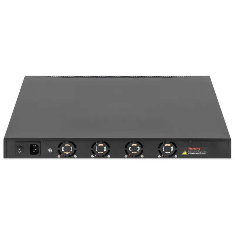 Intellinet 54-Port L3 Fully Managed PoE+ Switch mit 48 Gigabit Ethernet Ports und 6 SFP+ Uplinks