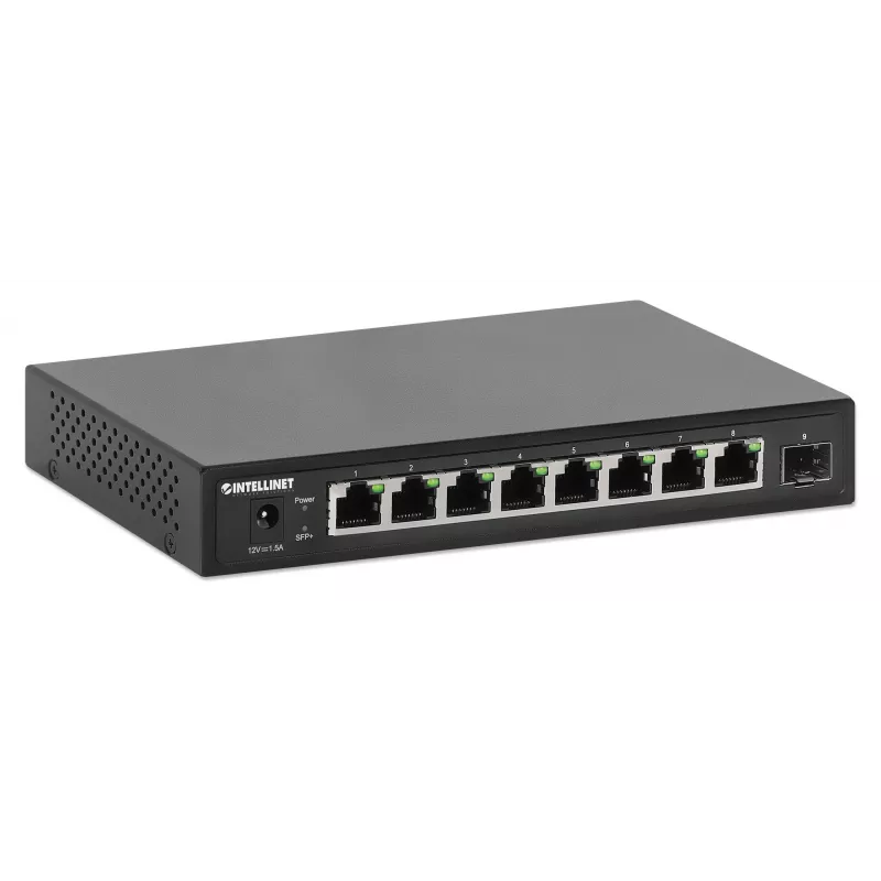Intellinet 9-Port-Switch 8 x 2,5G Ethernet-Ports und 1 SFP+ Uplink